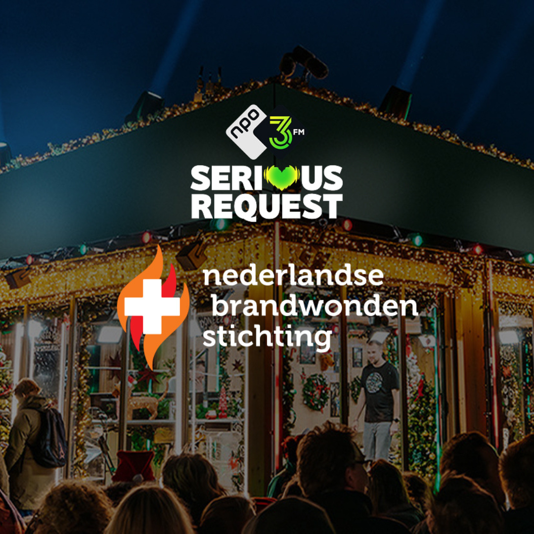 NPO 3FM Serious Request komt in actie voor de Nederlandse Brandwonden Stichting